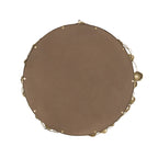 Back view of the Gracious Living Gold Leaf Mirror showing the round backing panel and hanging fixture.
