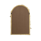 Back view of the Gracious Living Birds Arched Mirror showing the arched backing panel and hanging fixtures.