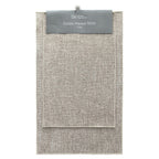 Design Republique Goldie Weave 2 Pack Mats in natural with a simple woven texture and neutral border, displayed on a hanging product card.