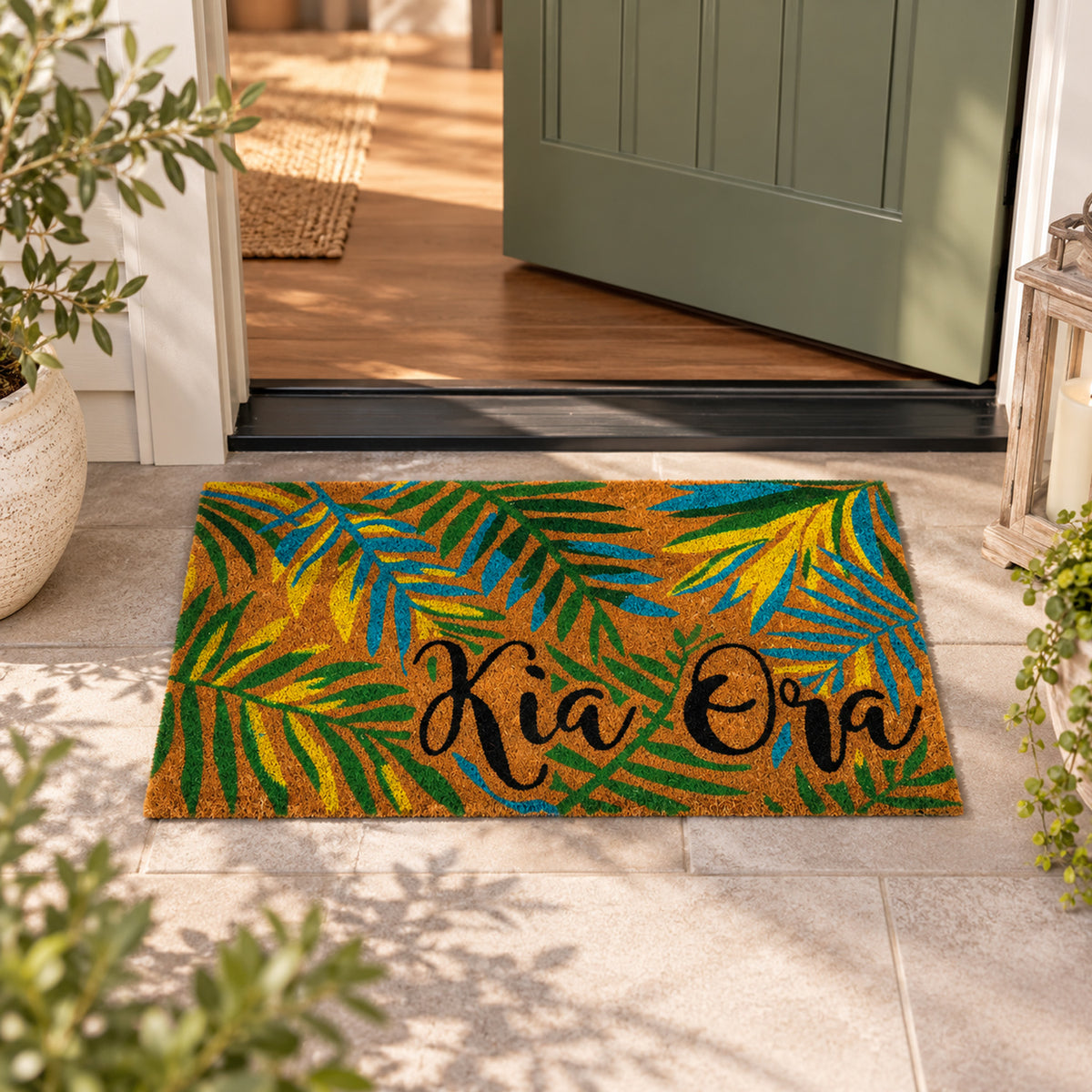 Design Republique Gabriel Kia Ora Coir Mat