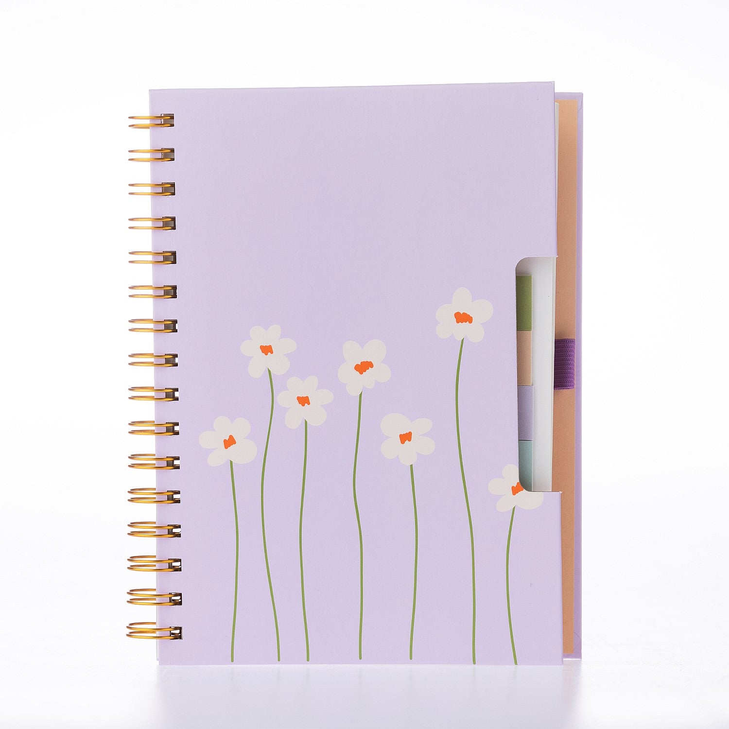 Right. Jasmine Spiral Notebook with Sticky Notes