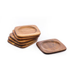 Ecoanthology Acacia Coasters 6 Piece Set