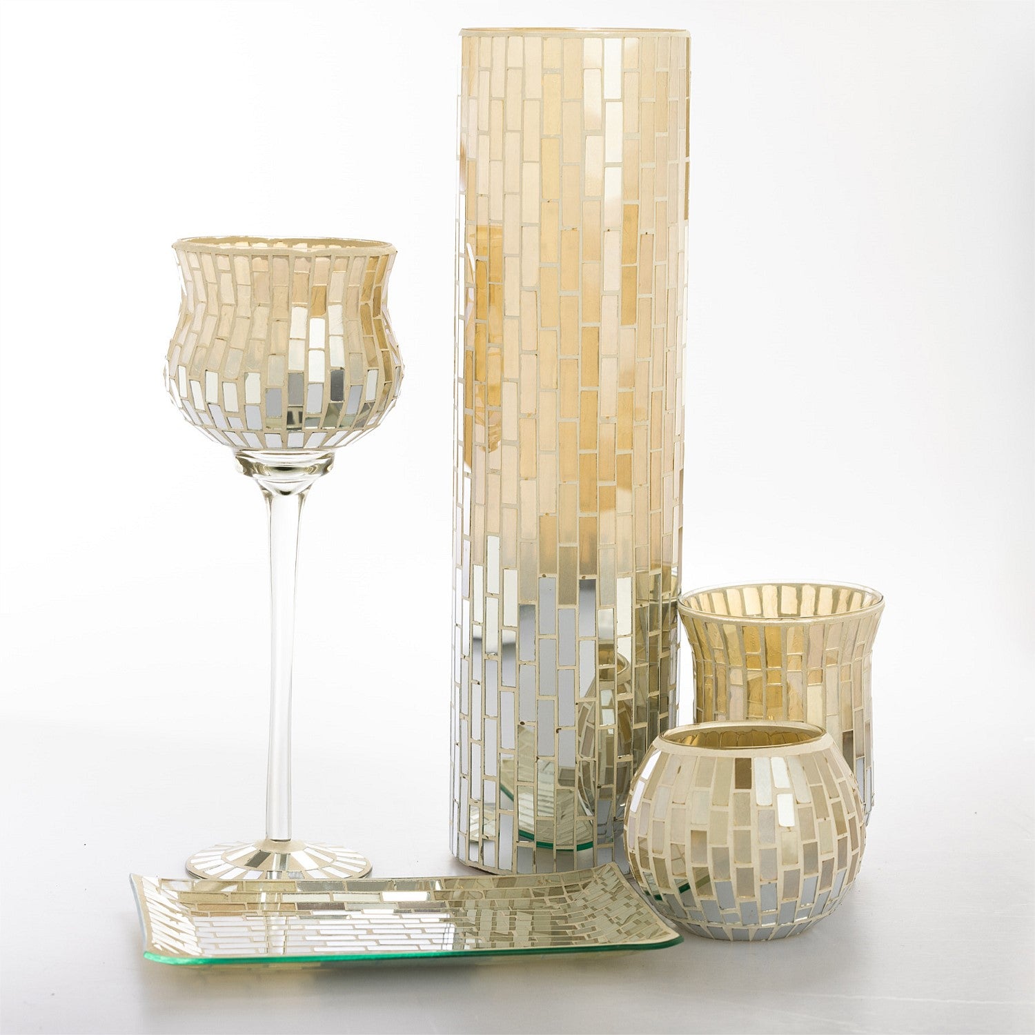 Solace Merah Mosaic Bulb Vase