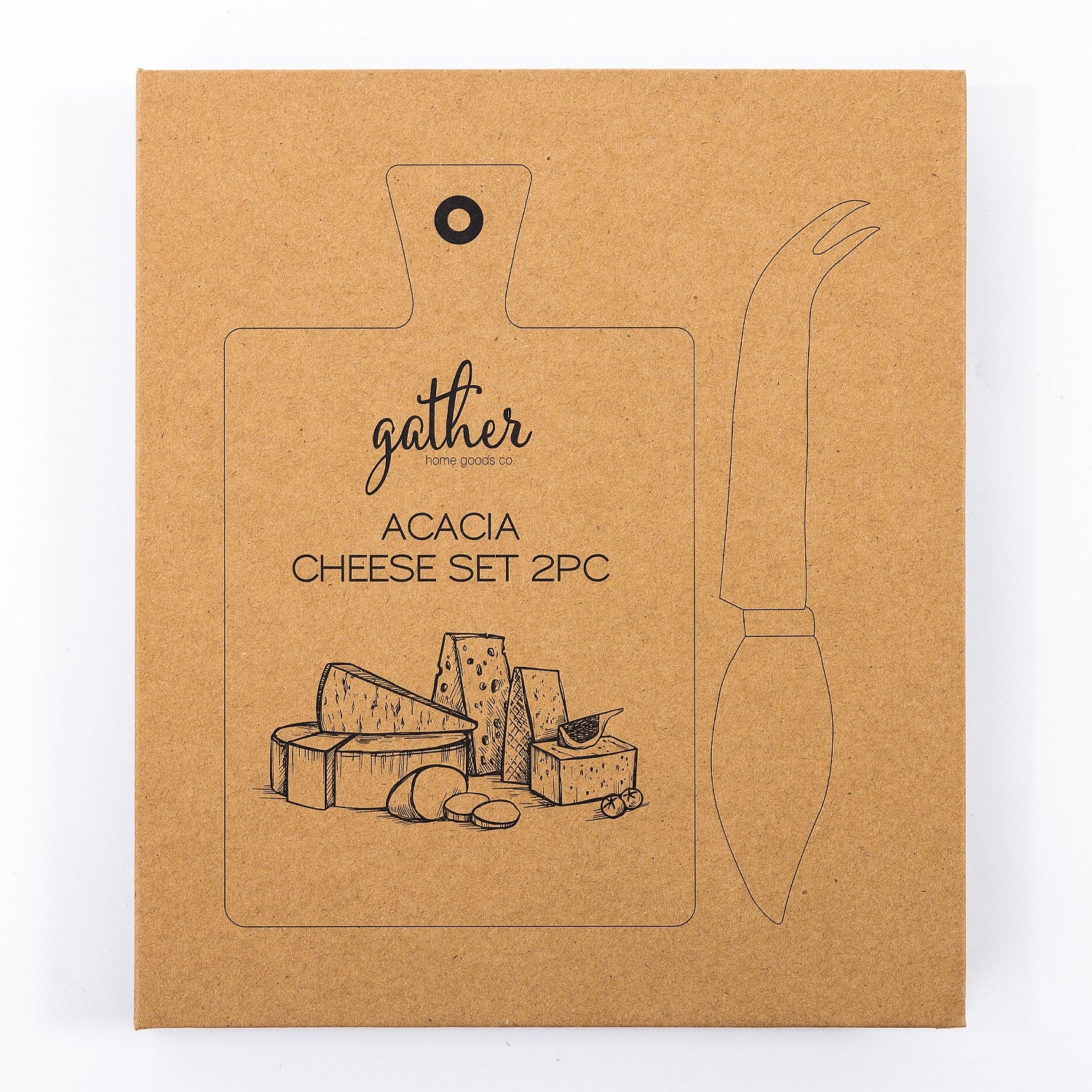 Gather Home Co. Acacia Cheese Set 2-Piece