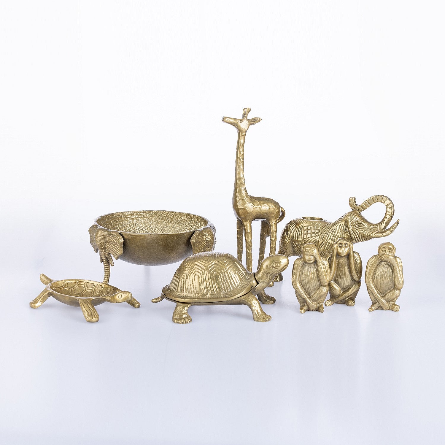 Design Republique Kiann Brass Monkey 3-Piece Set