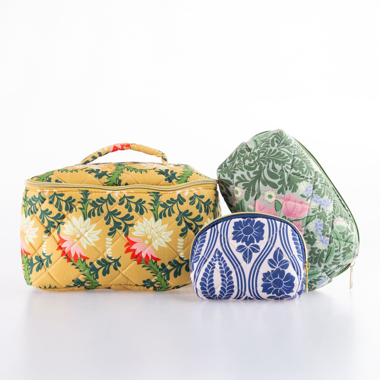 Design Republique Nina Quilted Cosmetic Bag