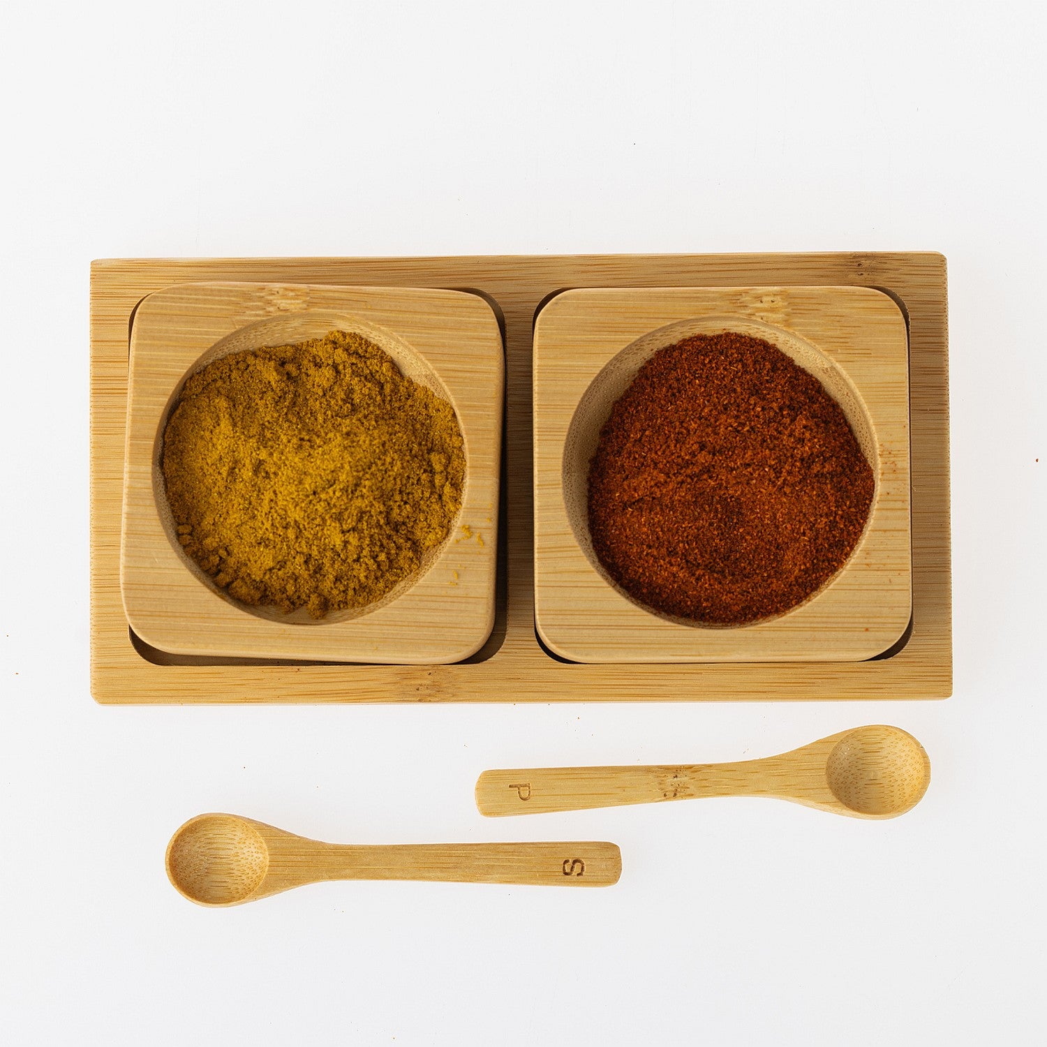 Ecoanthology Bamboo Spice Set With Tray