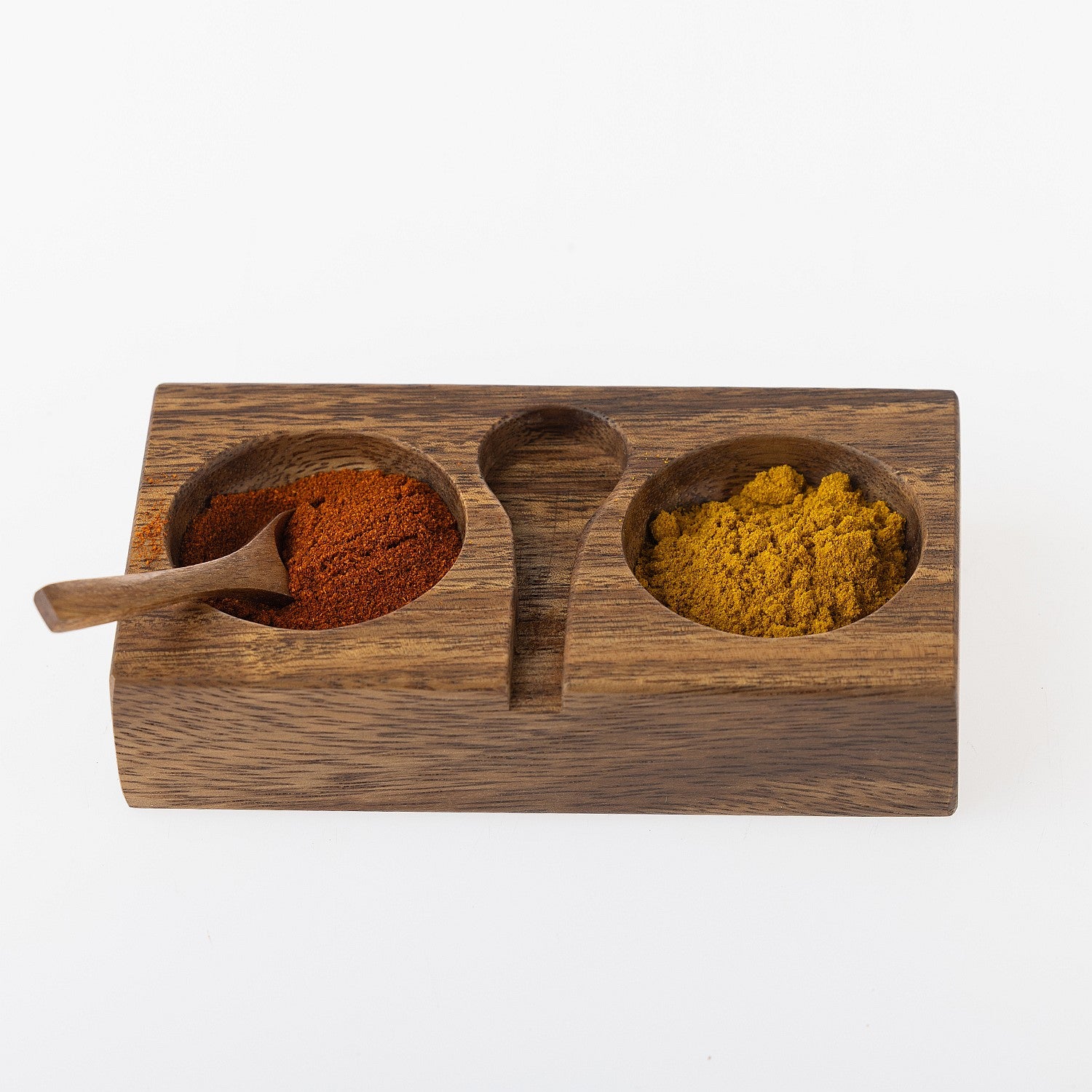 Ecoanthology Acacia Spice Holder With Spoon