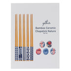 Gather Home Co. Bamboo Ceramic Chopstick Nature 5 Piece Set