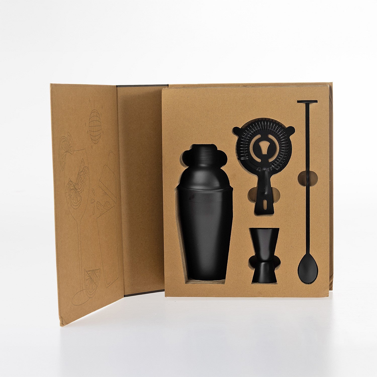 Gather Cocktail 4 Piece Set Black