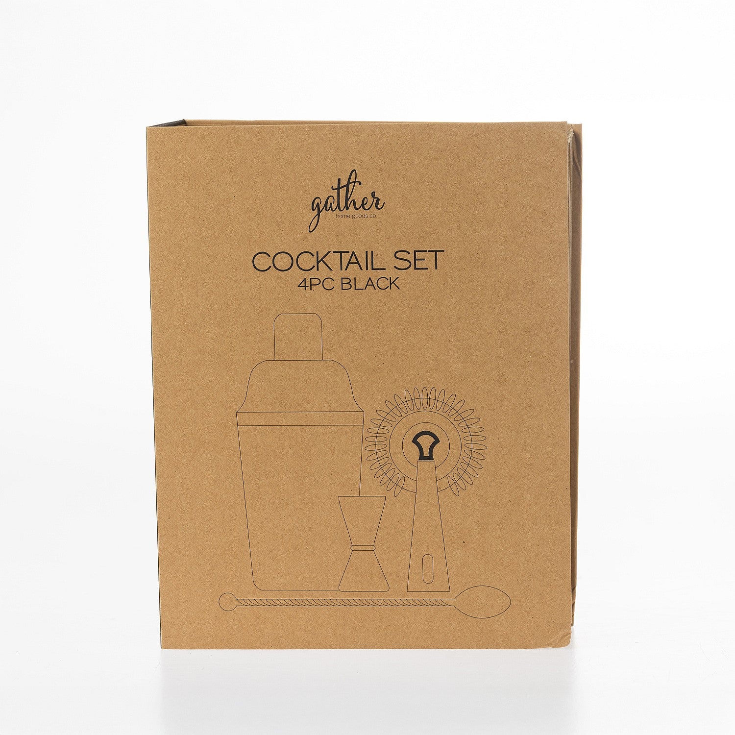Gather Cocktail 4 Piece Set Black