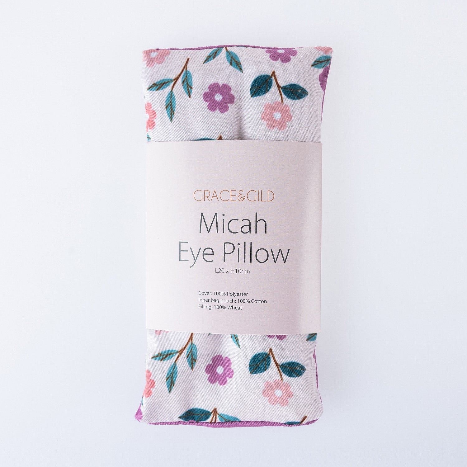 Grace & Gild Micah Unscented Eye Pillow Pink