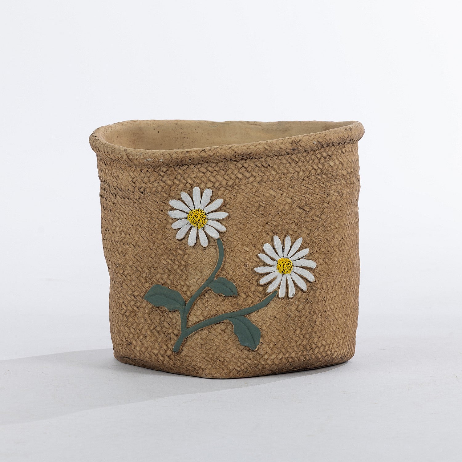 Solace Daisy Cement Planter Large