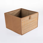 Home Co. Campbell Canvas & Bamboo Cube