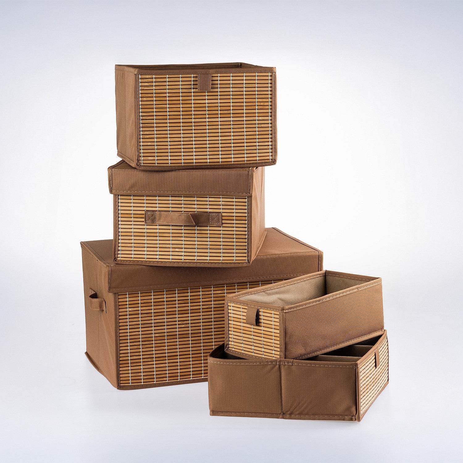 Home Co. Campbell Canvas & Bamboo Cube