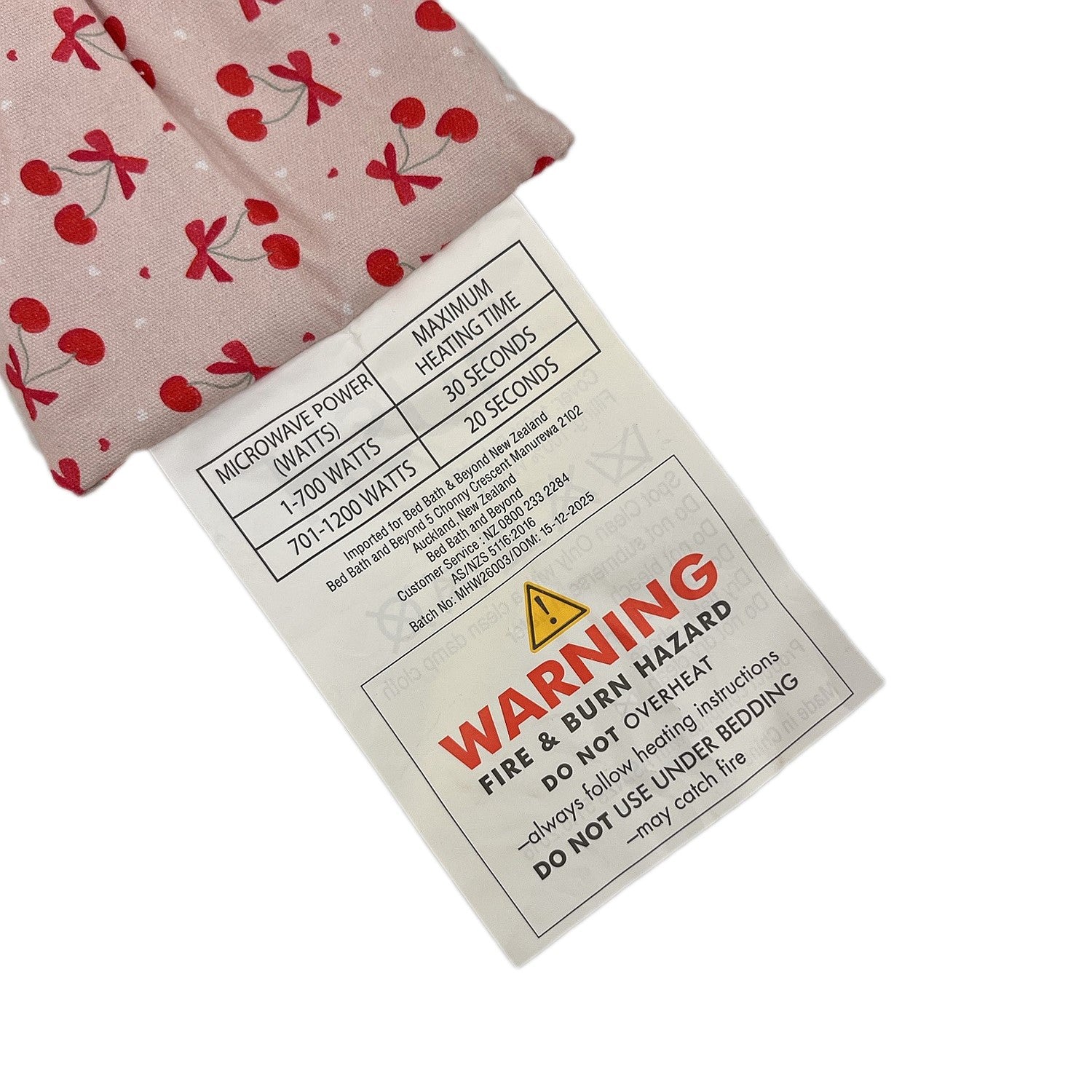 Hush Wheat Pack Unscented Cherries