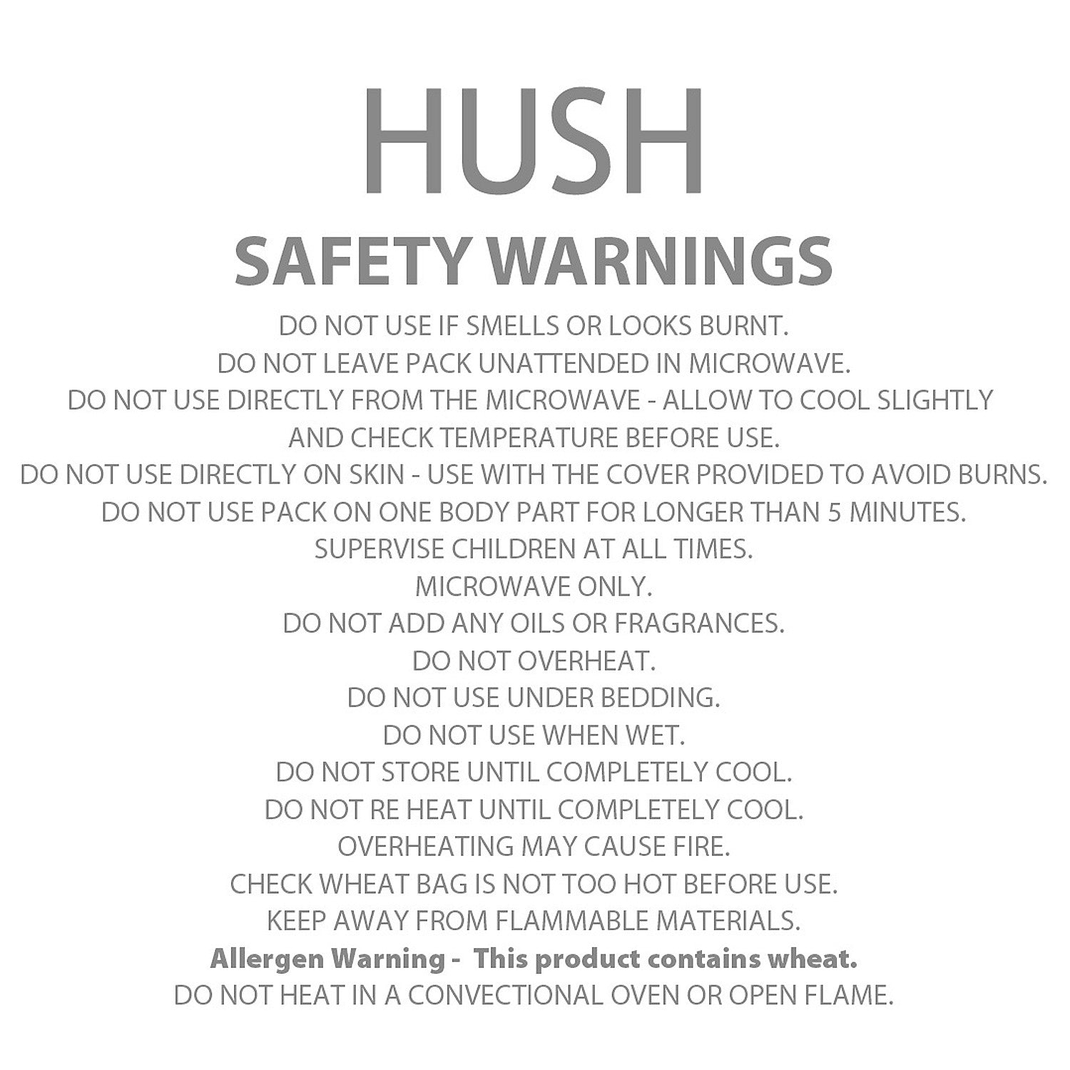 Hush Wheat Pack Unscented Cherries