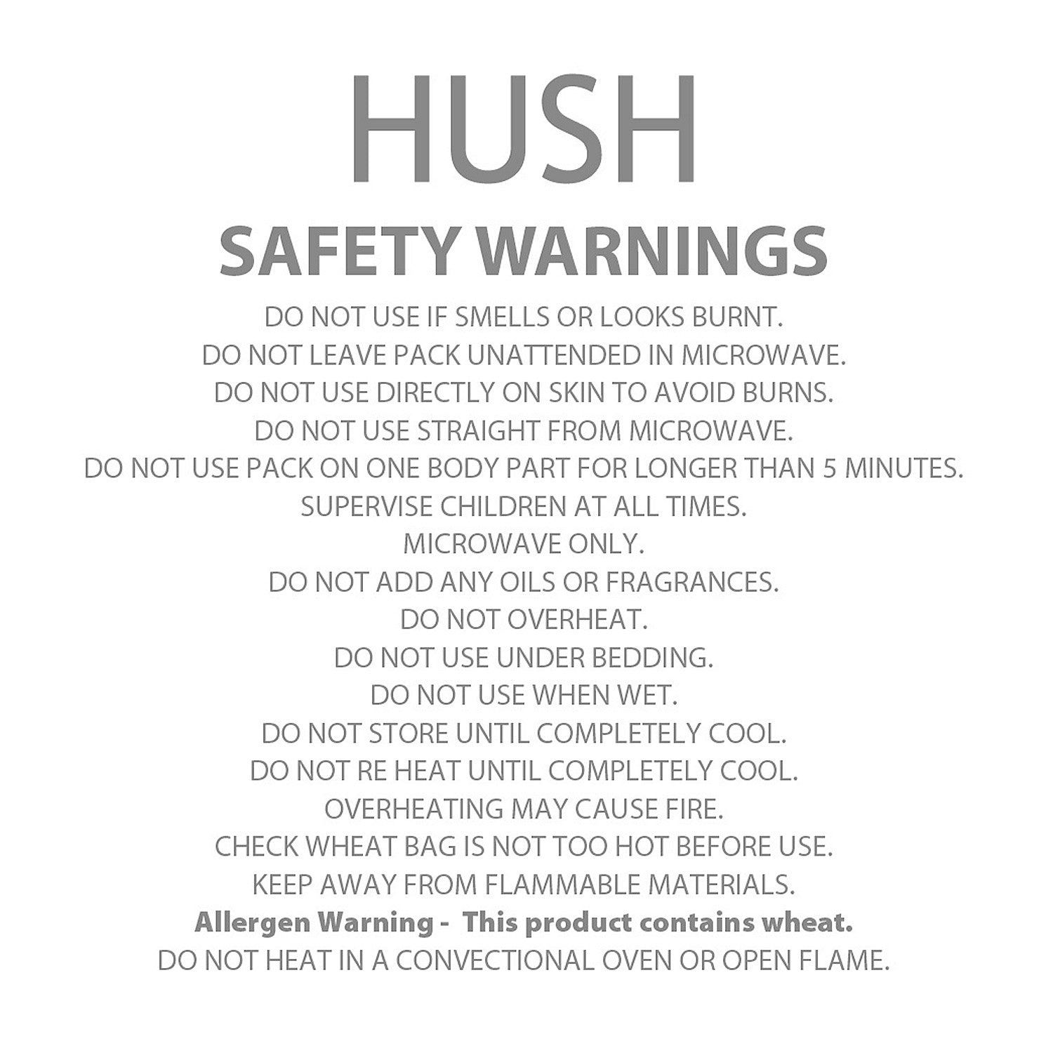Hush Wheat Pack Unscented Bright Moon
