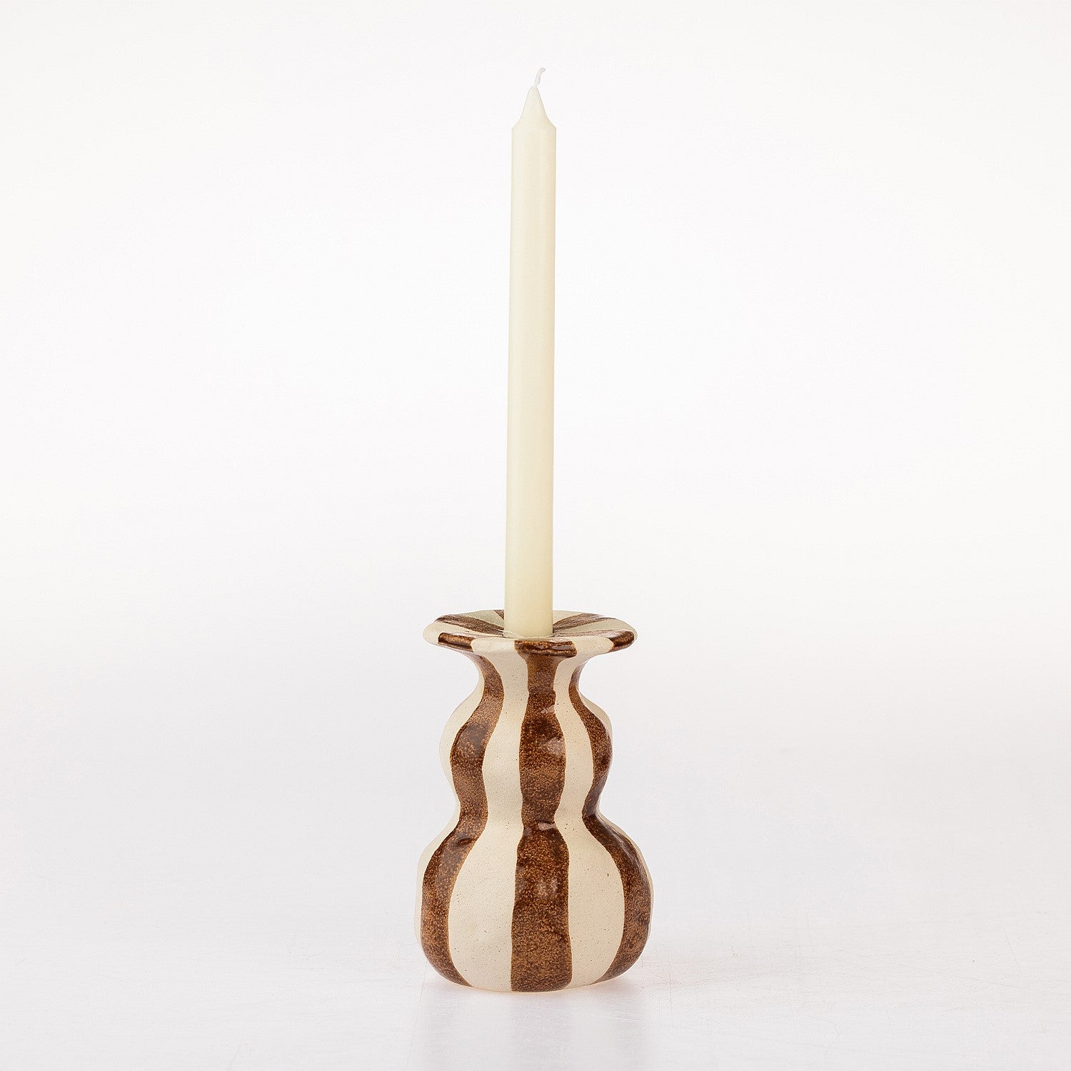 Fieldcrest Cleo Stripe Candle Holder 16cm