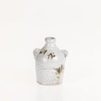 Small Cove Franco Ceramic Ears Vase with decorative ear handles and a reactive glaze finish on a white background.