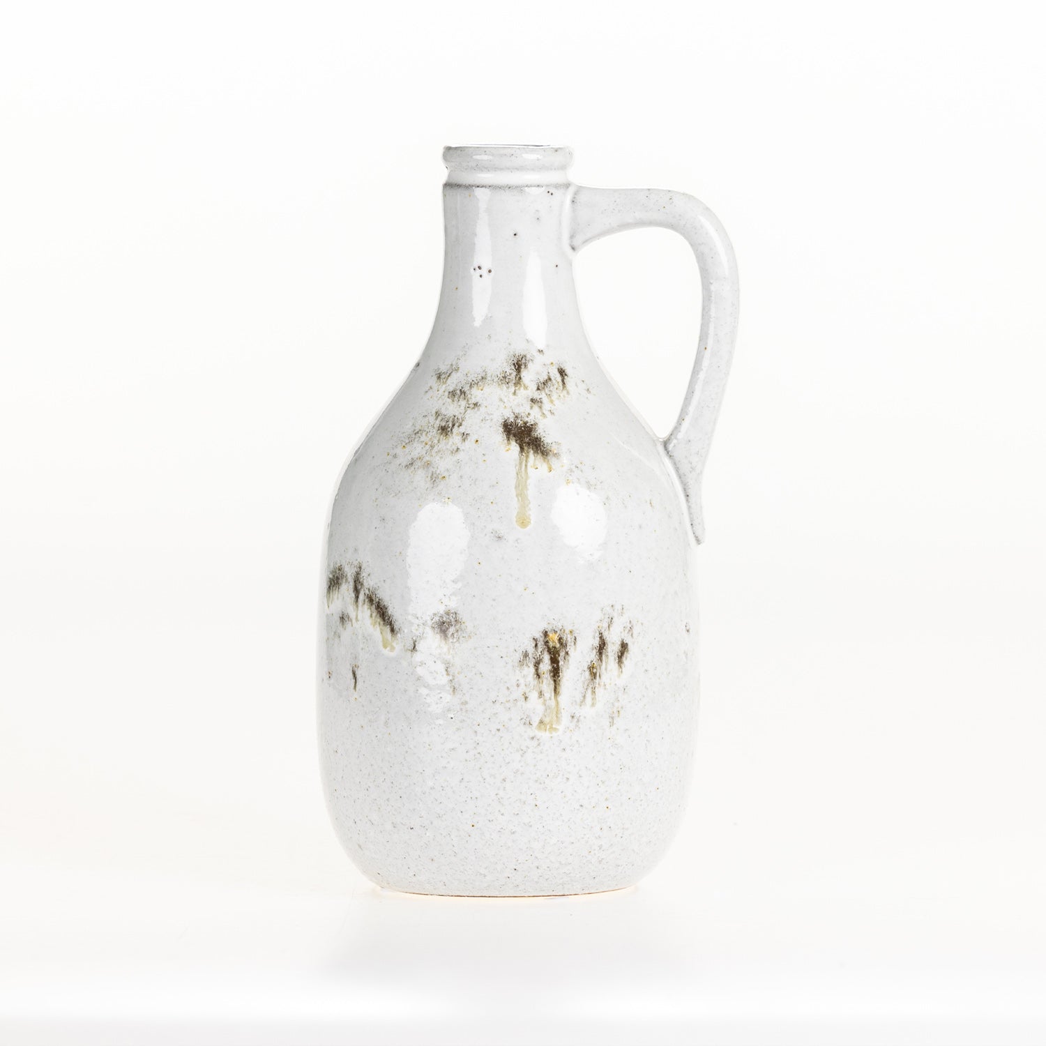 Cove Franco Decorative Jug with a reactive glaze finish and curved handle on a white background.