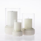 Cove Creole Ceramic Hurricane Candle Holder