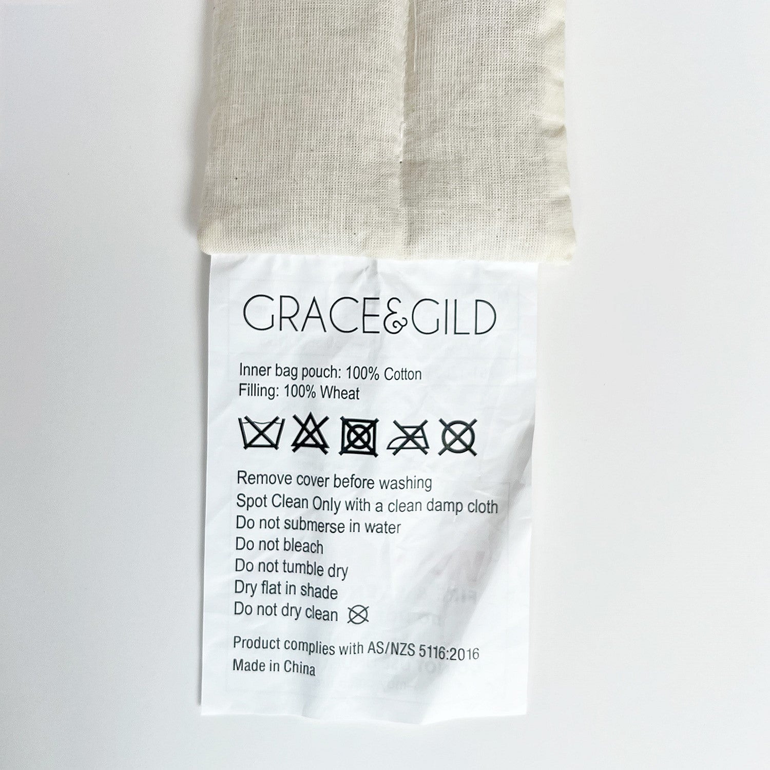 Grace & Gild Micah Unscented Eye Pillow Dusky Mauve