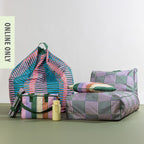Outsidings Havana Checker Lounger Cushion Cover