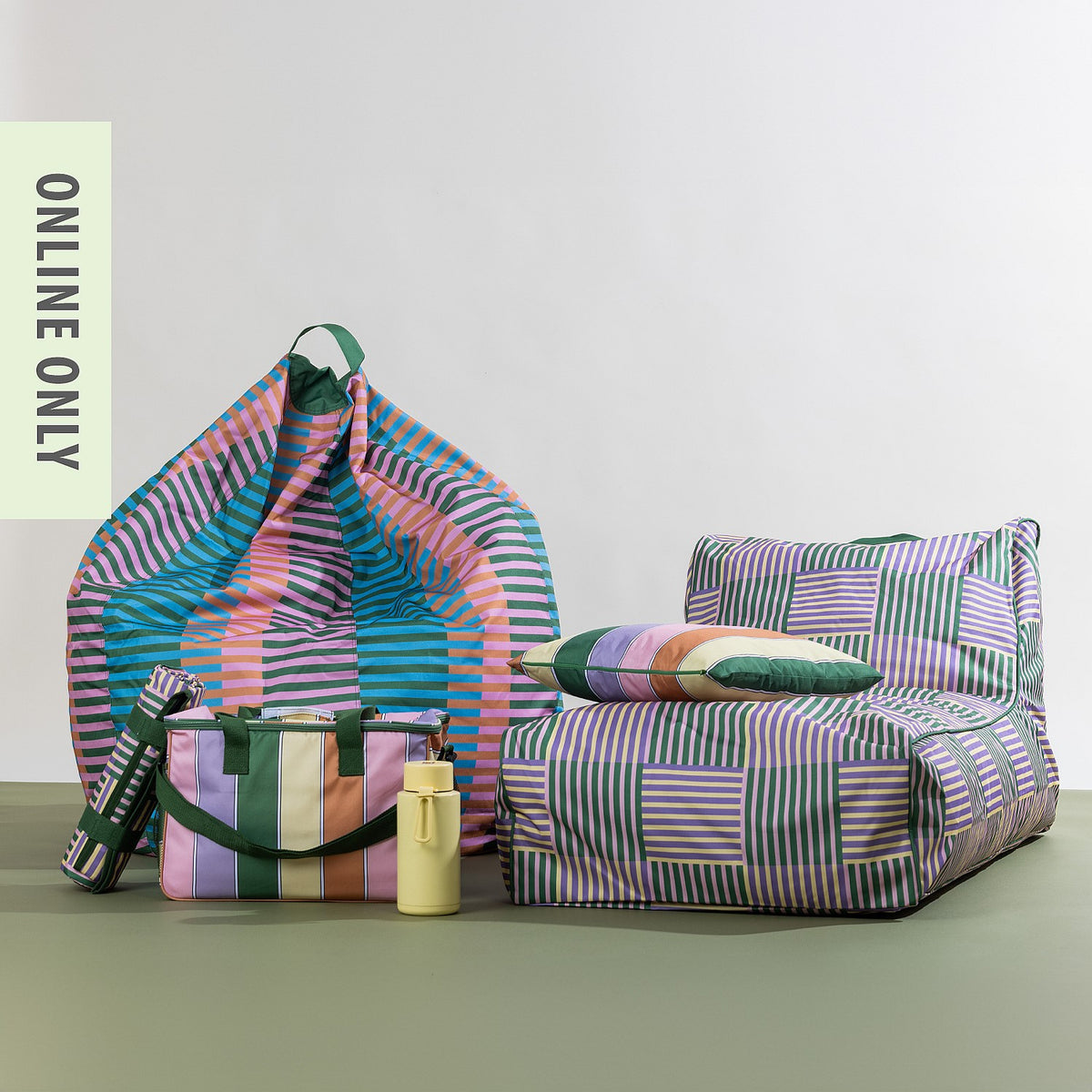 Outsidings Havana Checker Lounger Cushion Cover
