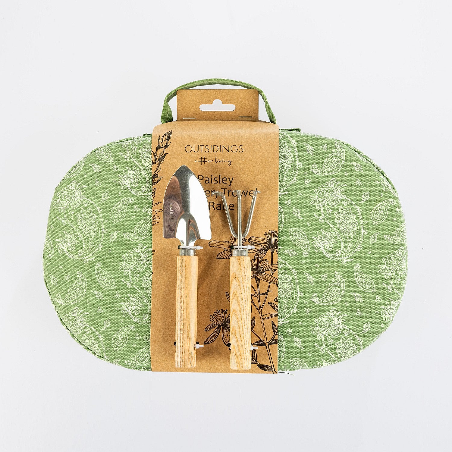 Outsidings Paisley Kneeler, Trowel & Rake Set