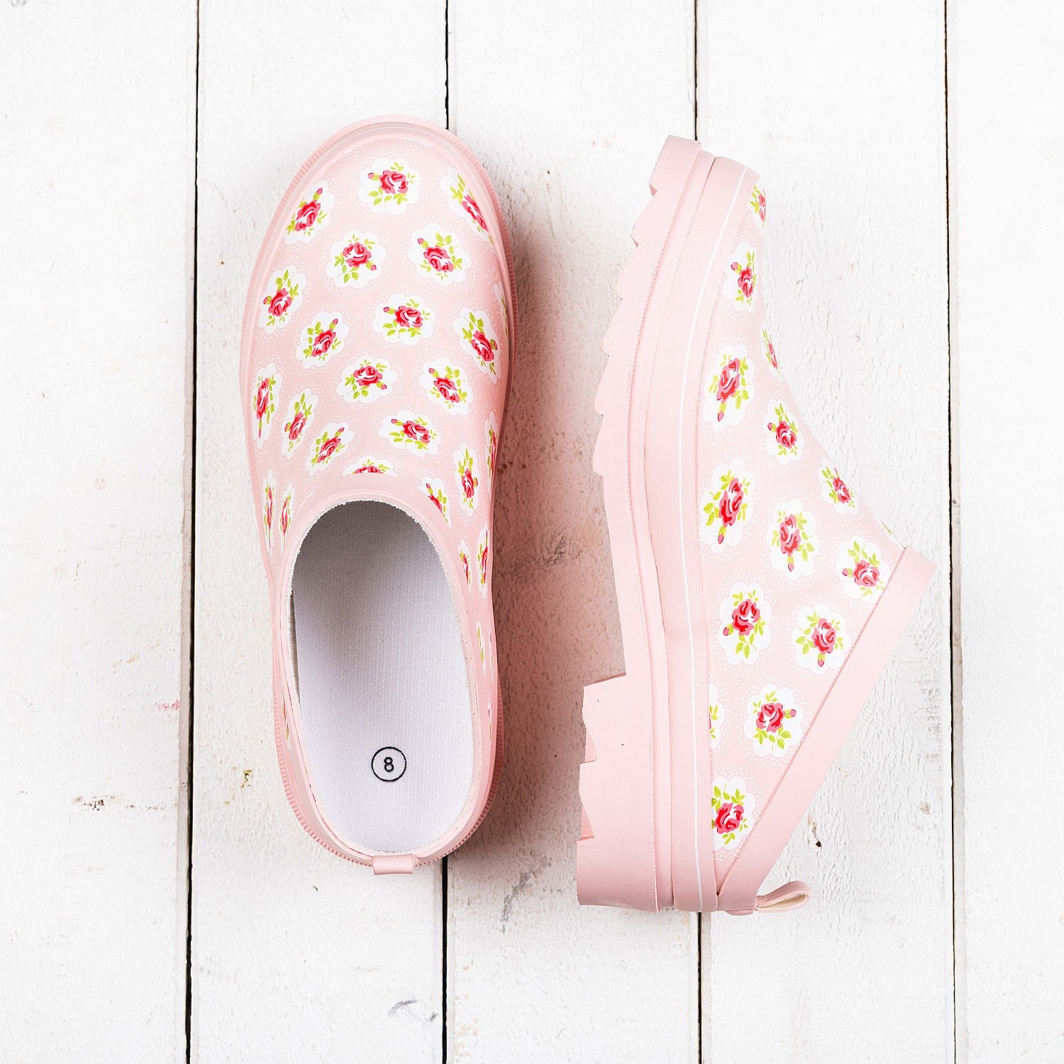 Outdsidings Scuff Gumboots Cottage Rose