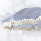 Outsidings Patio Stripe Umbrella Navy