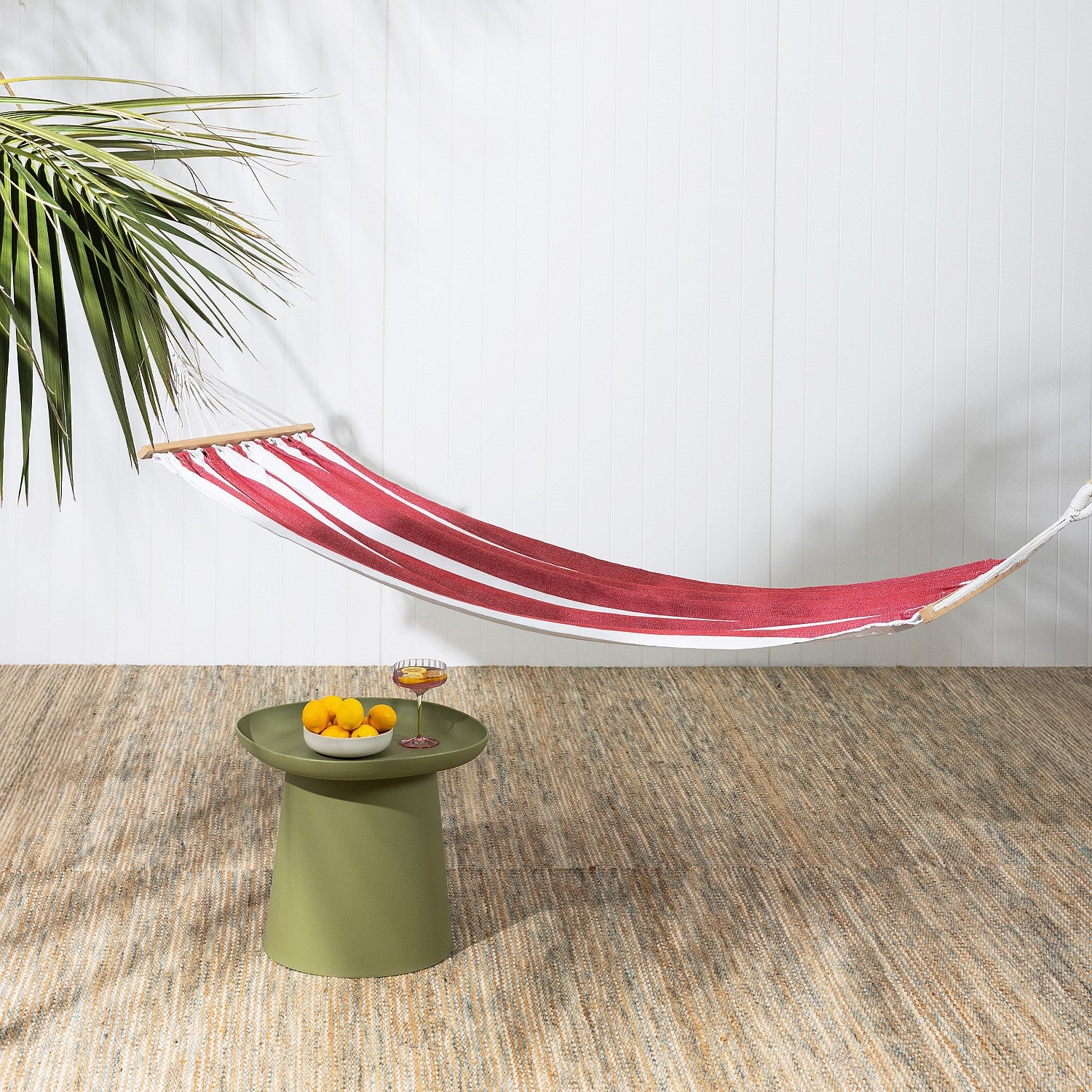 Outsidings Siesta Hammock Striped Red & White