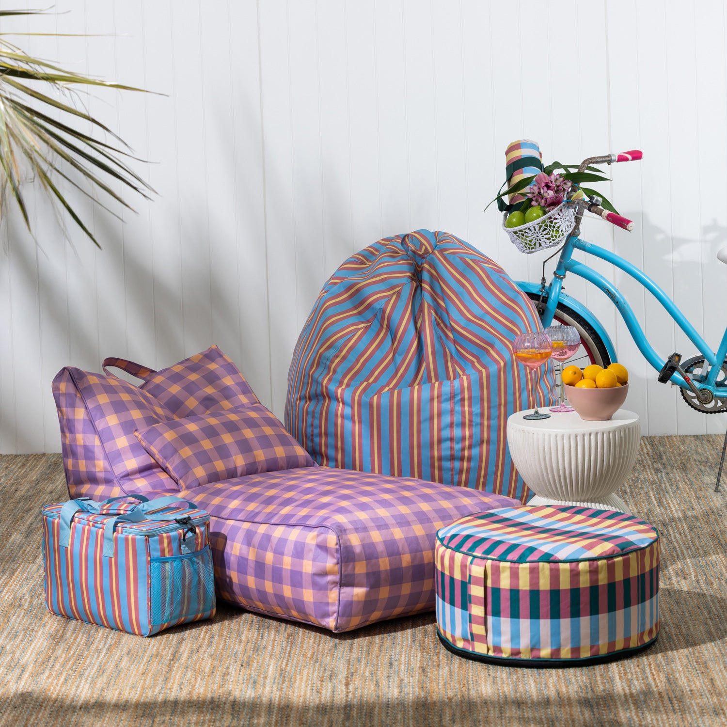 Amparo Paros Check Euro Cushion 60 x 60cm