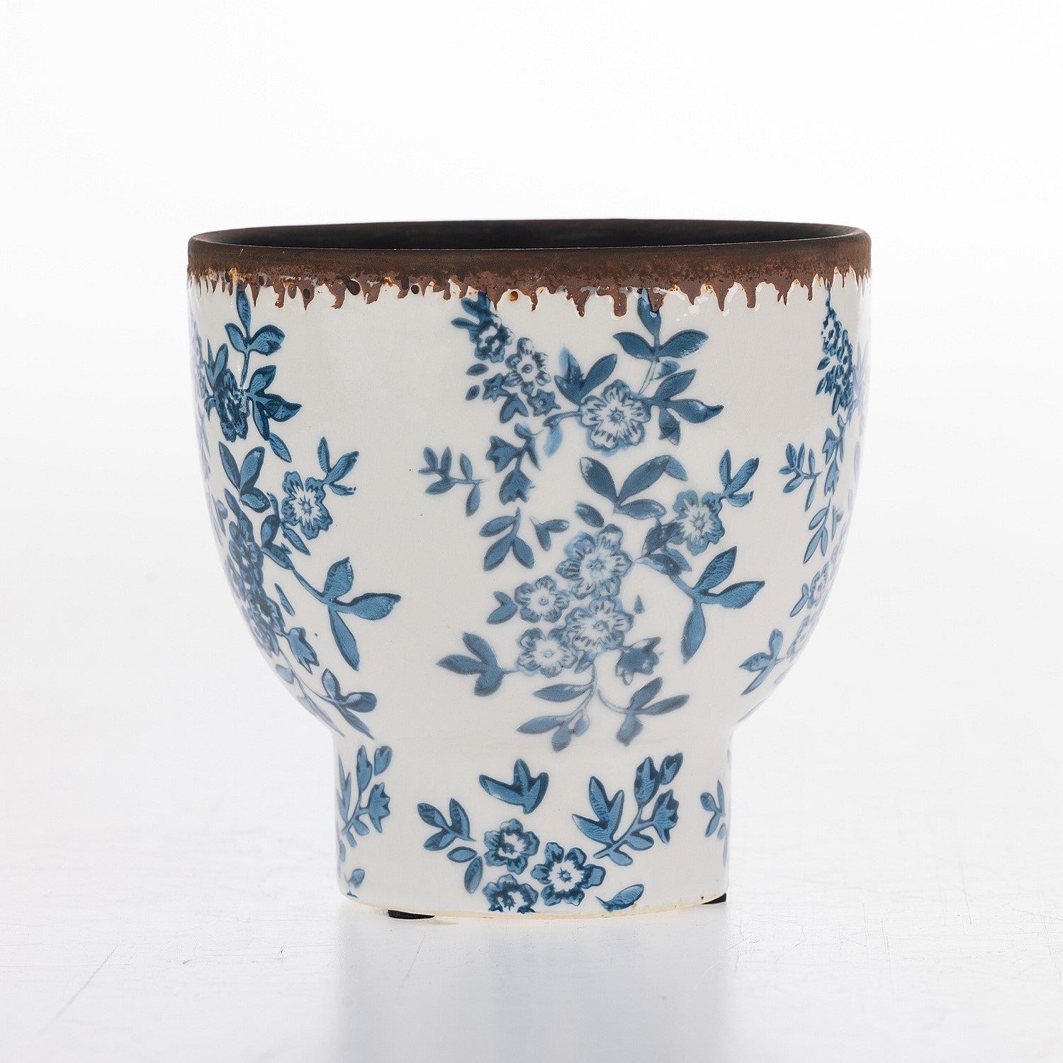 Gracious Living Rina Planter Pot Blue