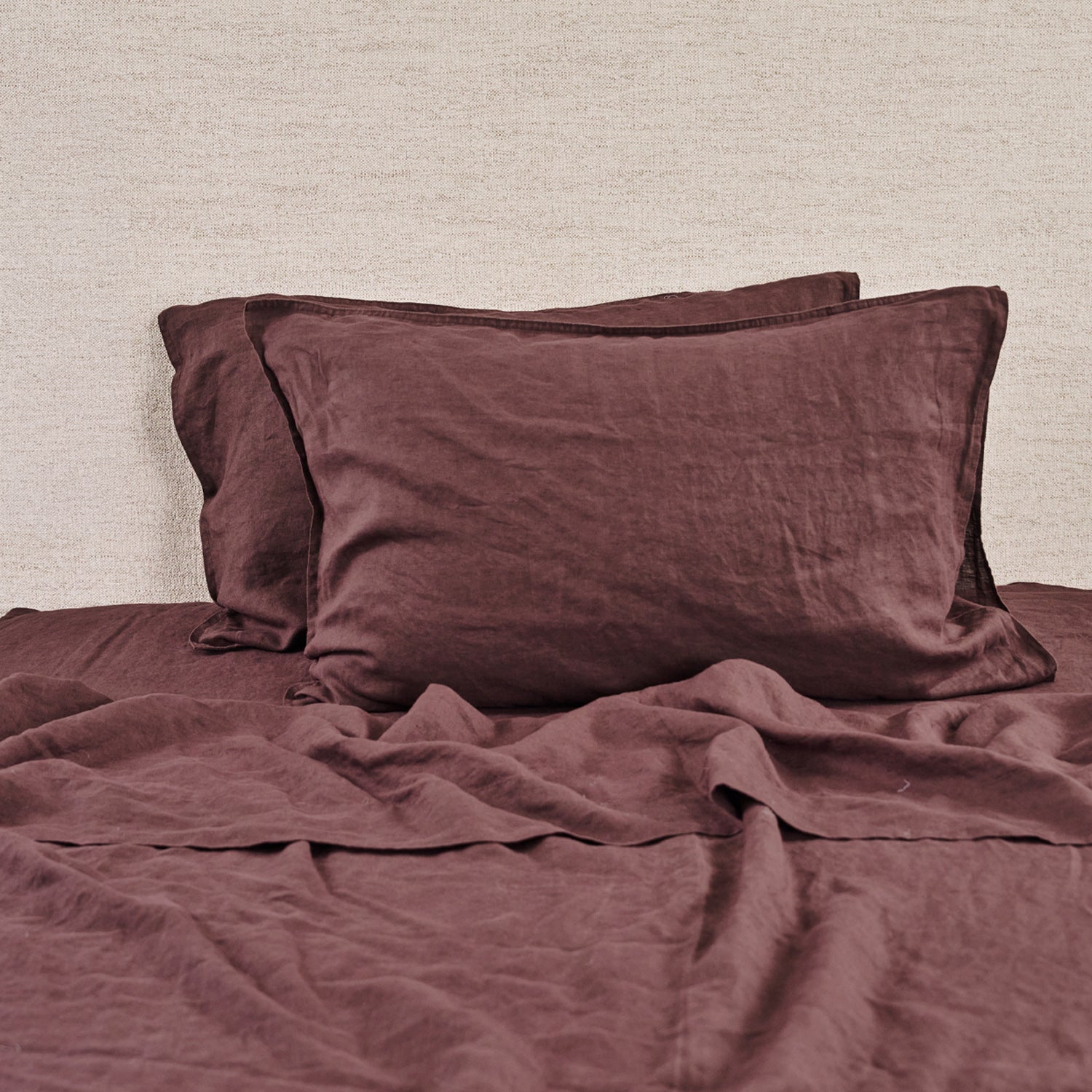 Ecoanthology 100% French Flax Linen Pillowcase Pair