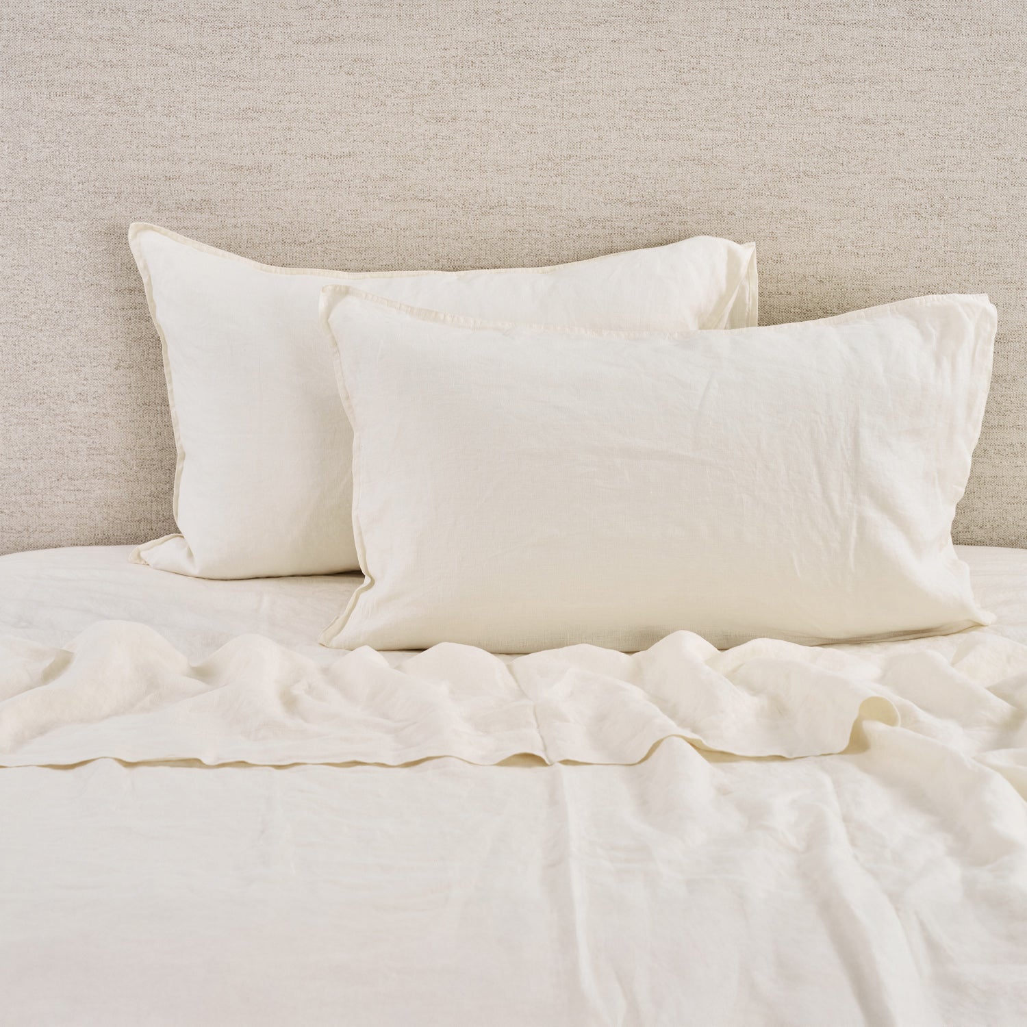 Ecoanthology 100% French Flax Linen Pillowcase Pair