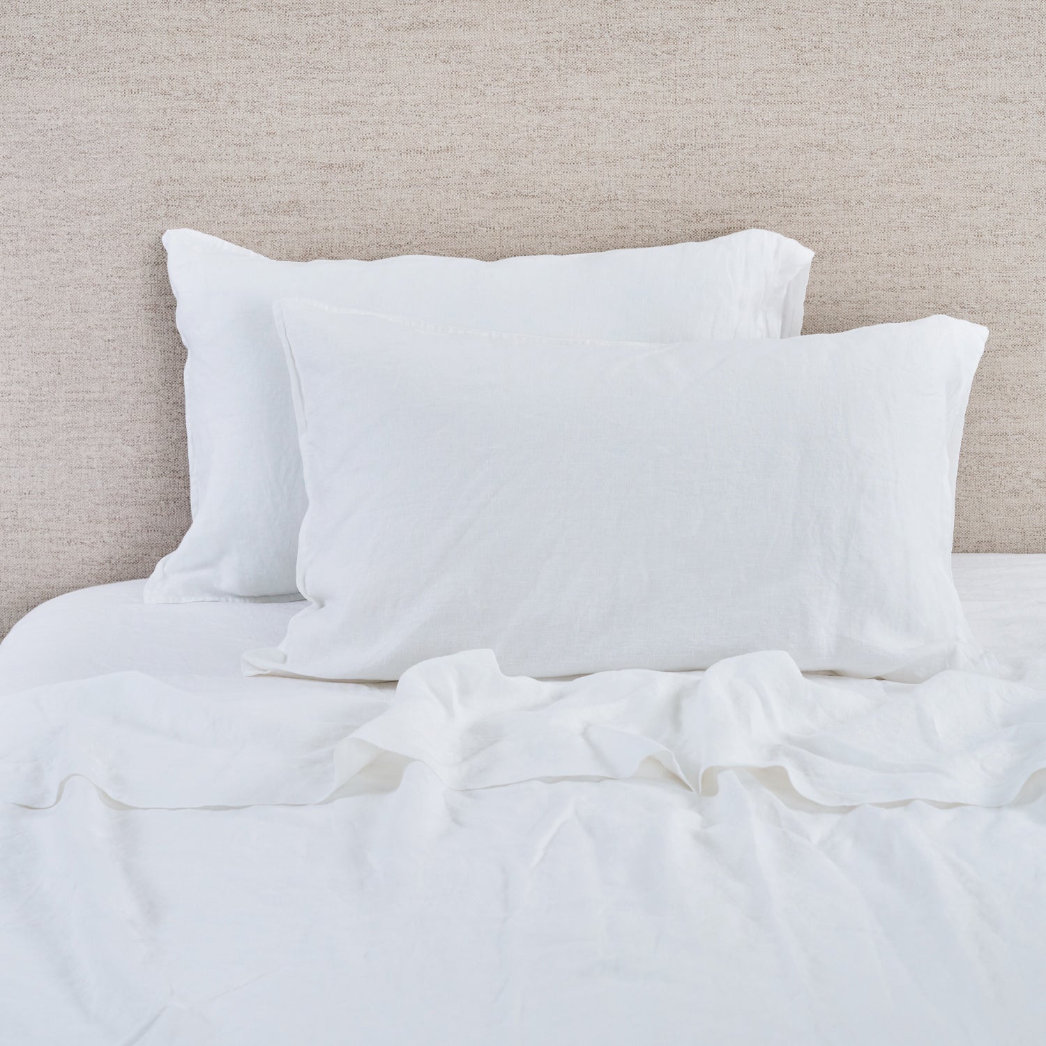 Ecoanthology 100% French Flax Linen Pillowcase Pair