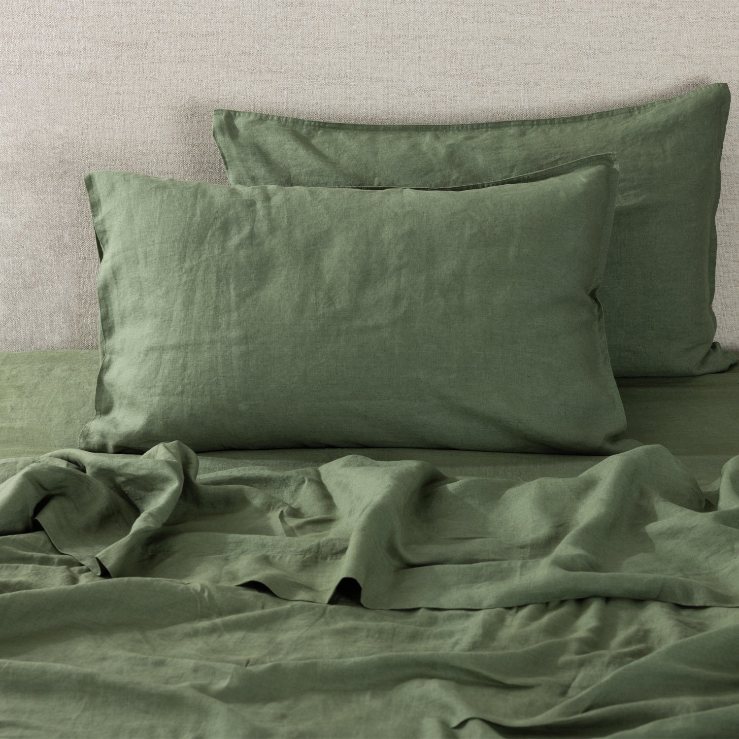 Ecoanthology 100% French Flax Linen Pillowcase Pair