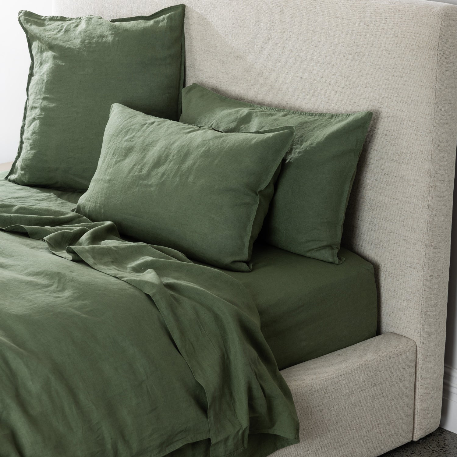 Ecoanthology 100% French Flax Linen Pillowcase Pair