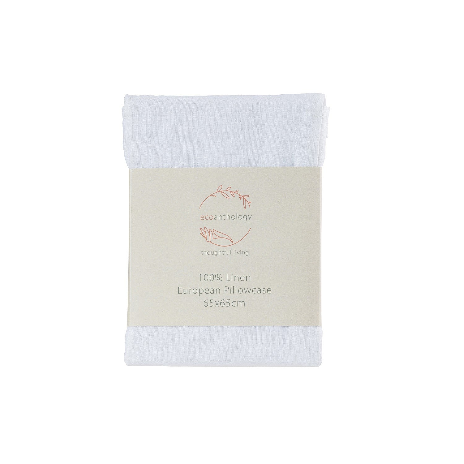 Ecoanthology 100% French Flax Linen European Pillowcase