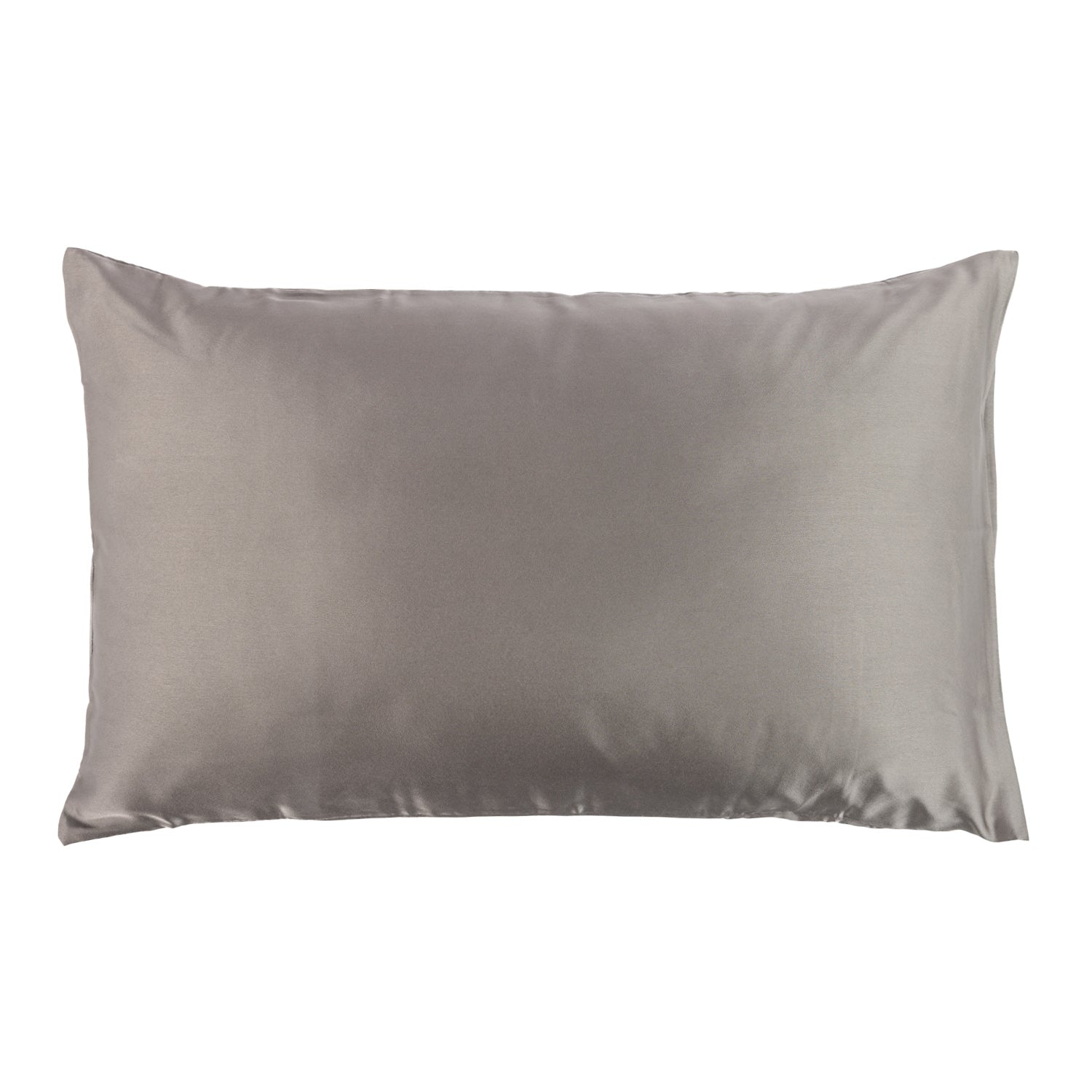 A smooth steel pillowcase with a satin-like finish is shown against a plain light background.