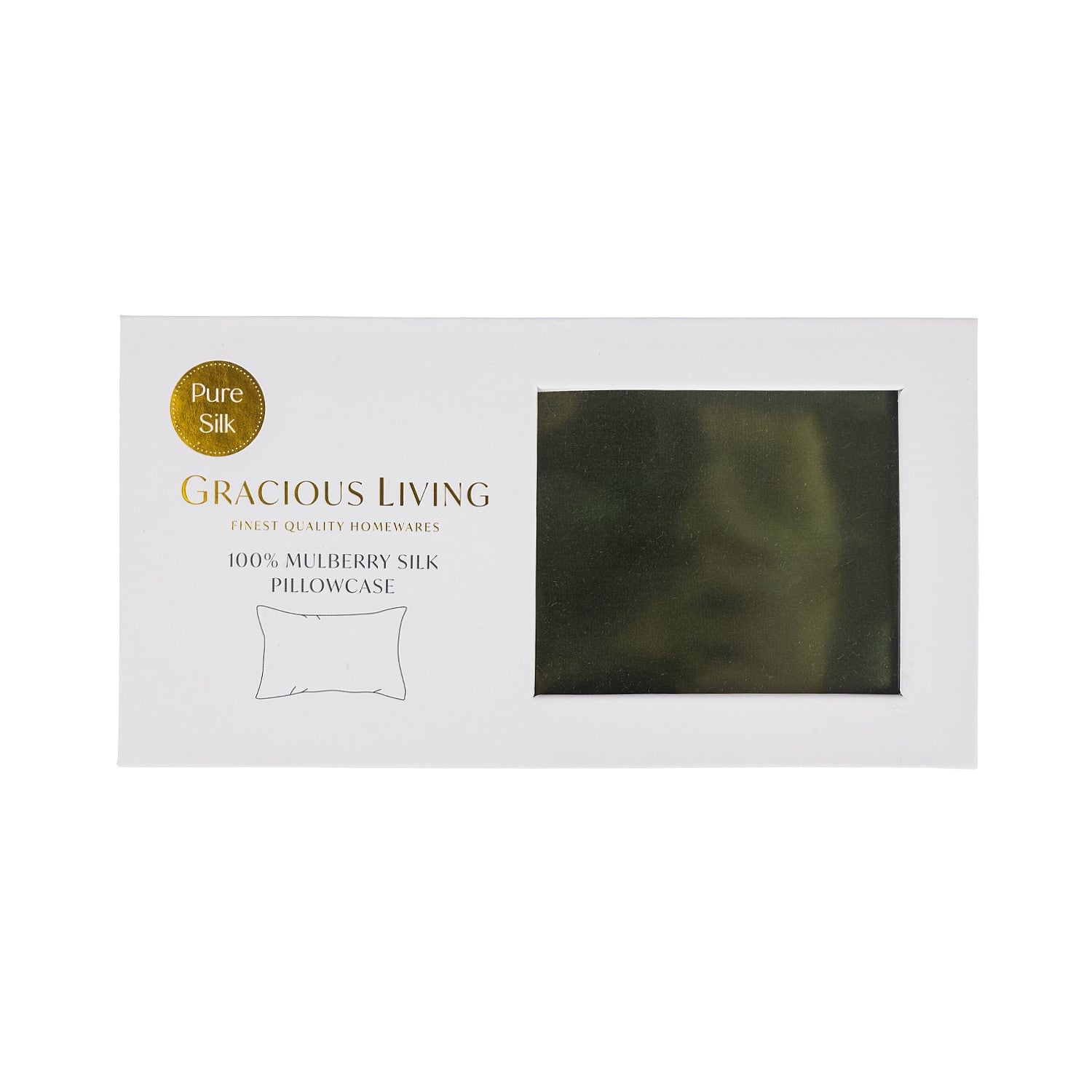 Gracious Living Mulberry Silk Pillowcase