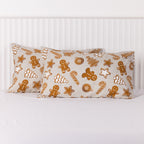 Christmas Wishes Gingerbread Pillowcase Pair