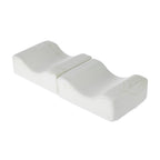 Aloe Vera memory foam leg pillow with contoured ergonomic shape on a white background.