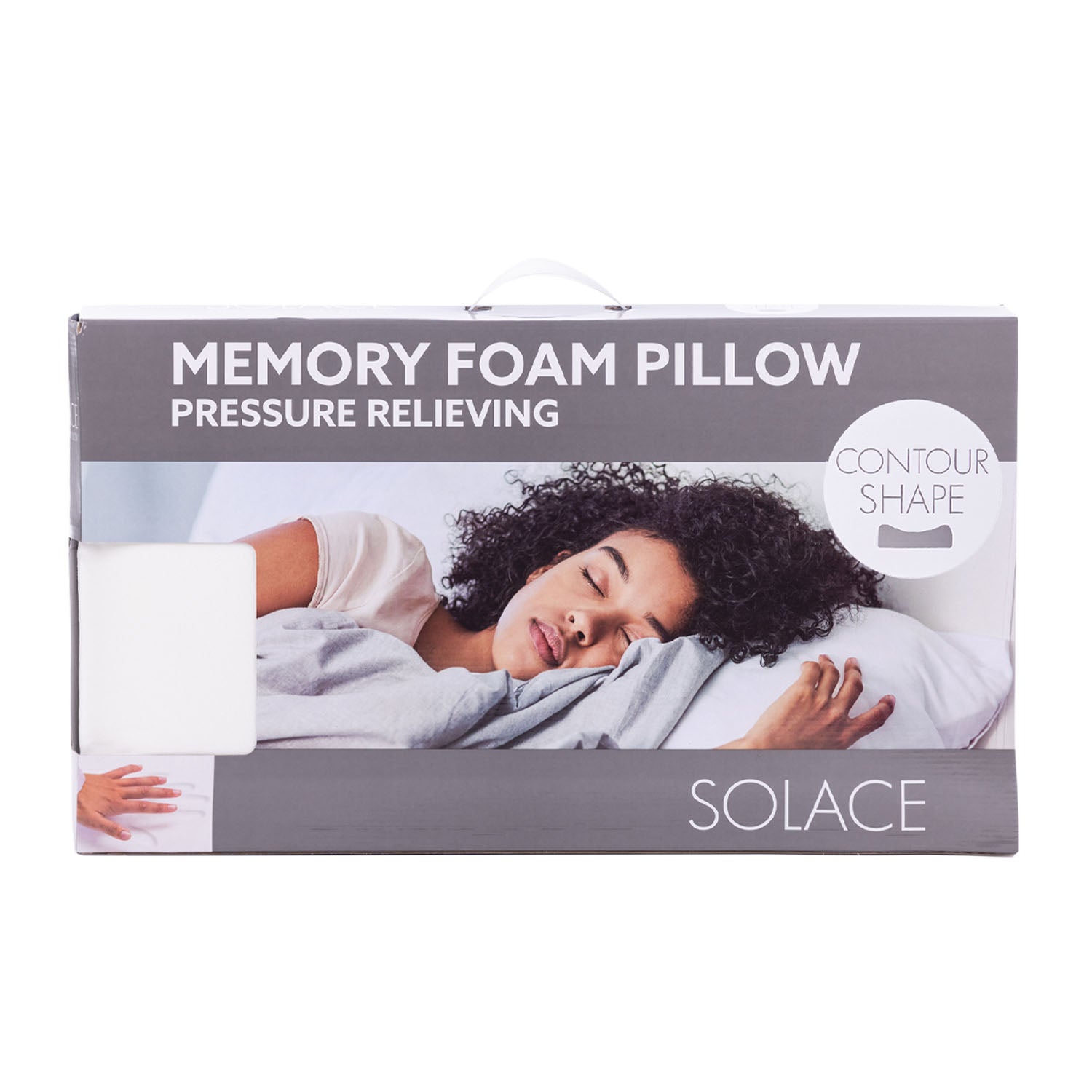 Solace Memory Foam Pillow Contour Shape