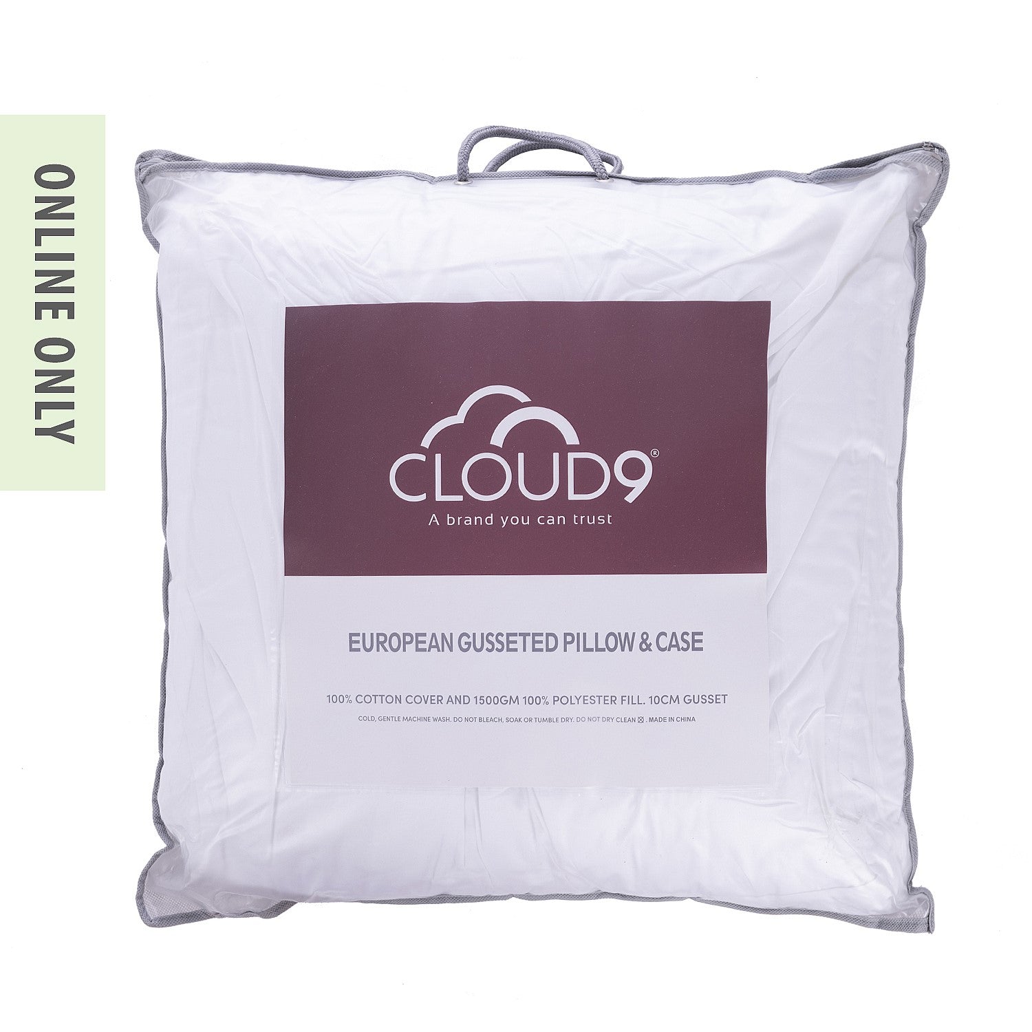 Cloud 9 European Gusseted Pillow & Case Set