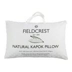 Fieldcrest Natural Kapok Pillow in branded carry bag packaging.
