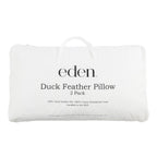 Eden Pillow 100% Duck Feather 2 Pack