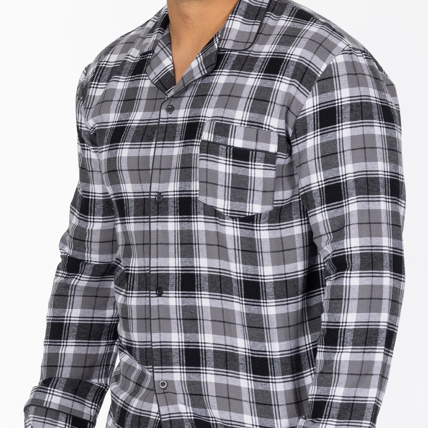 bb&b Sleep Multi Check Grey Men's PJ Set